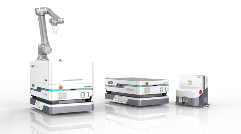 金沙9001cc數位開發的自主式移動機器人（AMR250M），搭配全向輪並結合AI演算法、2D LiDAR、3D攝影機等技術，協助客戶實現產線全自動化